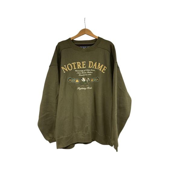 Vintage 90’s Galt Sand Notre Dame Fighting Irish Graphic Sweatshirt Men’s XL - Picture 1 of 8